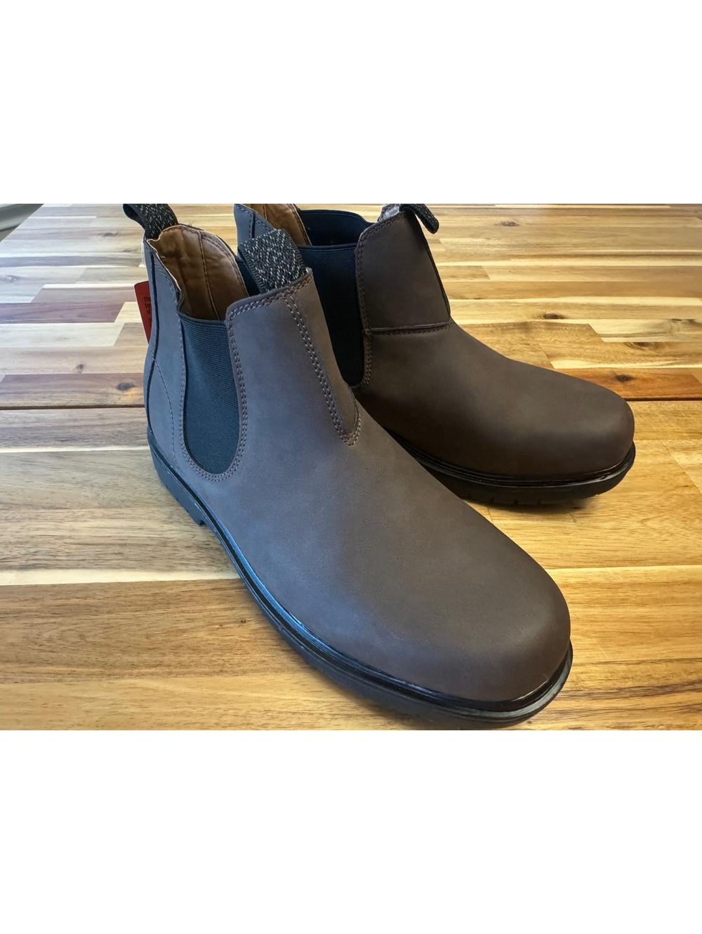Deer Stags Brock Jr Chelsea Boots Big Kid Boys Size 7 Brown Slip On NWT Lug Sole